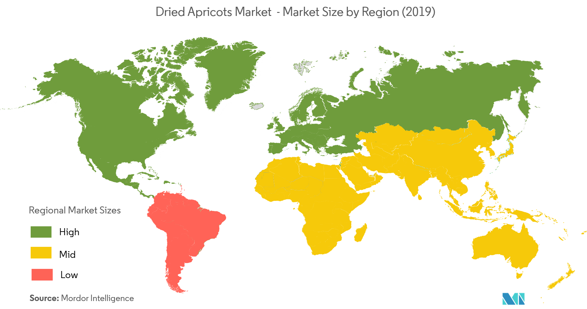 Dried Apricots Market Size By Region